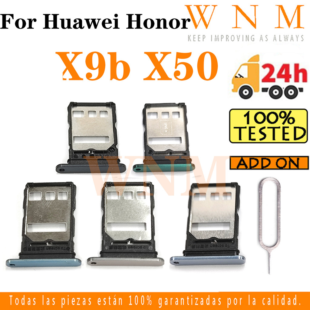 สําหรับ Huawei Honor X9B X50 ซิมการ์ดถาดผู้ถือช่องใส่การ์ด Reader SD Slot อะแดปเตอร์เปลี่ยน Part