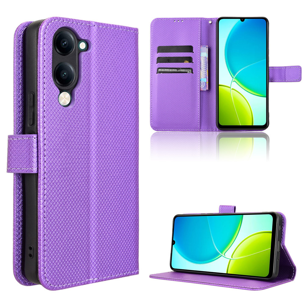 Flip Case สําหรับ Vivo Y04S กระเป๋าสตางค์หนัง PU ฝาหลังสําหรับ Vivo Y04s Y 04s V2531 เคสโทรศัพท์