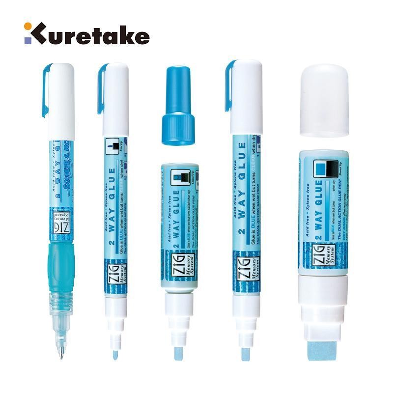 กาว KURETAKE ปากกากาวแขวนสีแบบใช้คู่นักเรียน DIY ทําด้วยมือซองจดหมายการ์ดอวยพรวาง