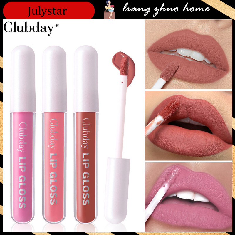 Clubday Waterproof Matte Lipstick Liquid Velvet Lip Glaze Moisturizing Lasting Non-stick Cup Not Easy To Fade Lip Gloss Makeup