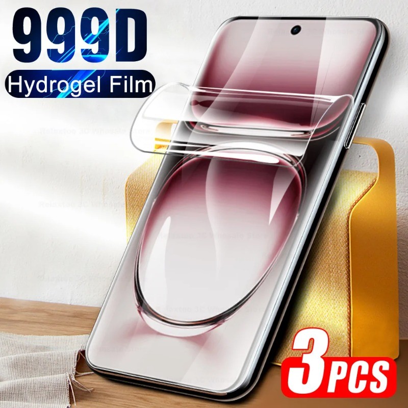 TCL503 50XL 50XE 50NxtPaper 3 ชิ้น 999D Full Cover HD Clear Soft Hydrogel ฟิล์มสําหรับ TCL 50 SE LE 