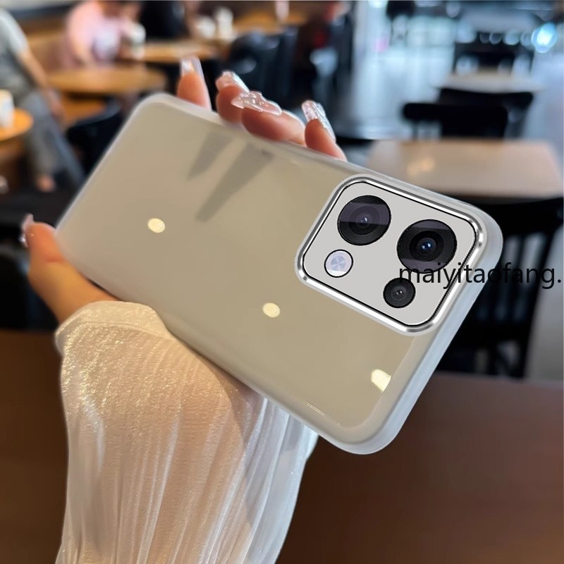 สําหรับoppo reno 13 pro 5g reno 13F 5Gกระจกกันกระแทกขาตั้งAnti-Fallชุบเคสโทรศัพท์แบบนุ่มพร้อมกล้องเลนส์ProtectorปกหลังXXXB1 ราคา ถูกที่สุด ดีลบีเคเค แกลเลอรีภาพที่ 5