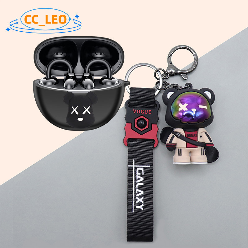 for Honor Choice EarBuds Clip Case Cute Keychain Pendant Silicone Soft Case Cartoon Honor Choice Ear