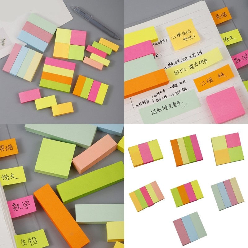 Amonoy Repositionable Writable Stick Index Tabs Book Tabs Flags เครื่องหมายหน้ากาว