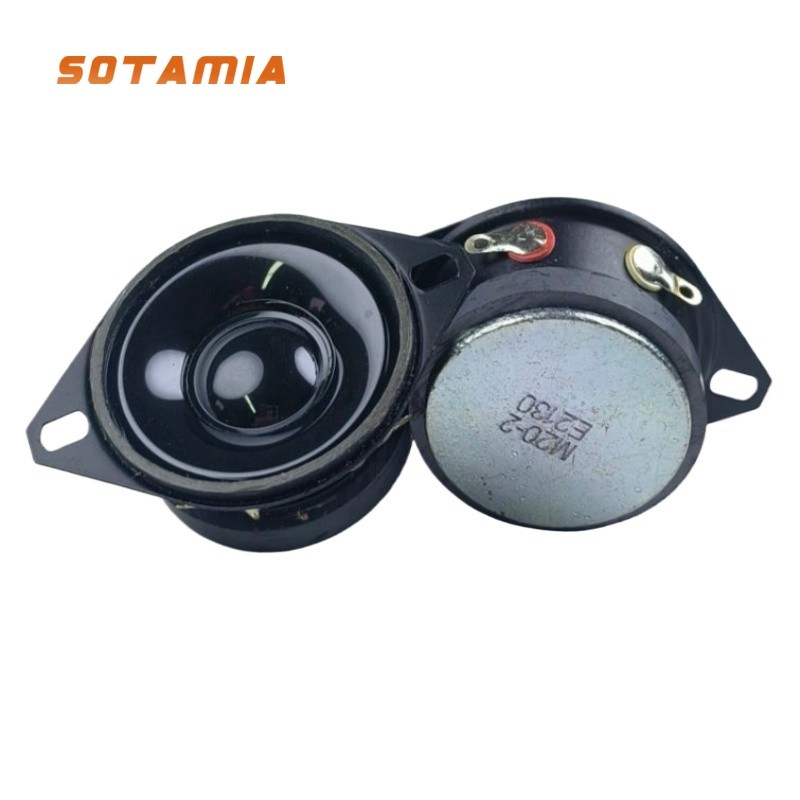 Sotamia 2 ชิ้น 40 มิลลิเมตรมินิลําโพงเสียง 4 โอห์ม 5 วัตต์ลําโพงเสียงแหลมทวีตเตอร์ภายนอกเสียงแม่เหล็กเพลงโฮมเธียเตอร์ลําโพงไฮไฟ