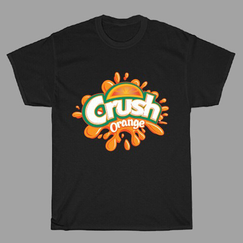 เสื้อยืดสีดําผู้ชาย Crush Orange Soda
