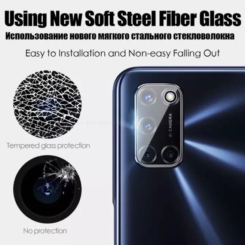 ht[ส่งจากไทย] ฟิล์มกระจกเลนส์กล้อง OPPO A92 ฟิล์มเลนส์กล้อง Oppo A92 ปกป้องกล้องถ่ายรูป ฟิล์มกระจก ฟ