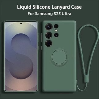 SAMSUNG ซิลิโคนเหลวที่วางแม่เหล็กสําหรับsamsung Galaxy S25 S24 S23 S22 S21 Ultra Plus S20 S24 FE A55 A25 A34 A54 A53 ปกอ่อน