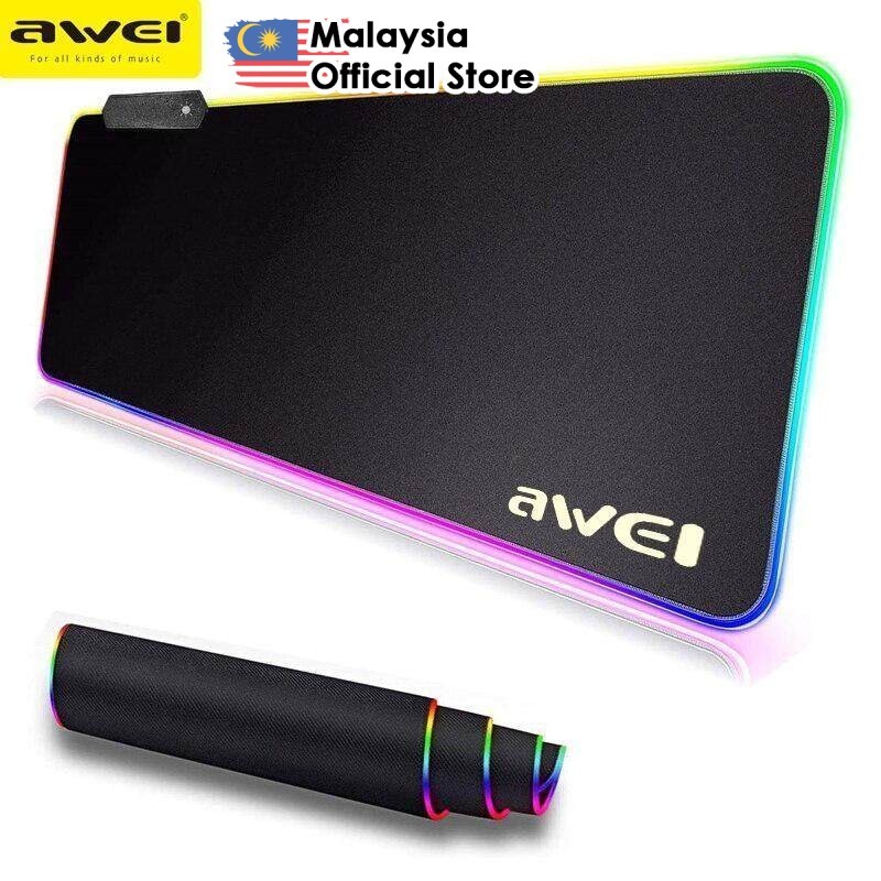 Awei MD-1 RGB Mouse Pad Gaming Mousepad 80x30 ซม.ขนาดใหญ่คีย์บอร์ด Pad RGB Mousepad PC XL ขนาด Awei Mouse Pad