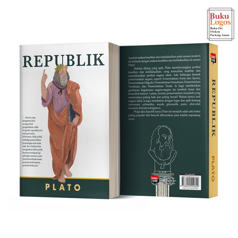 หนังสือโลโก้ - Republic Book - Plato - Basabasi