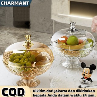 【CHARMANT】Keranjang Buah - Tudung Saji Nampan Mangkok Aesthetic - Wadah Saji Piring Buah Rak Buah