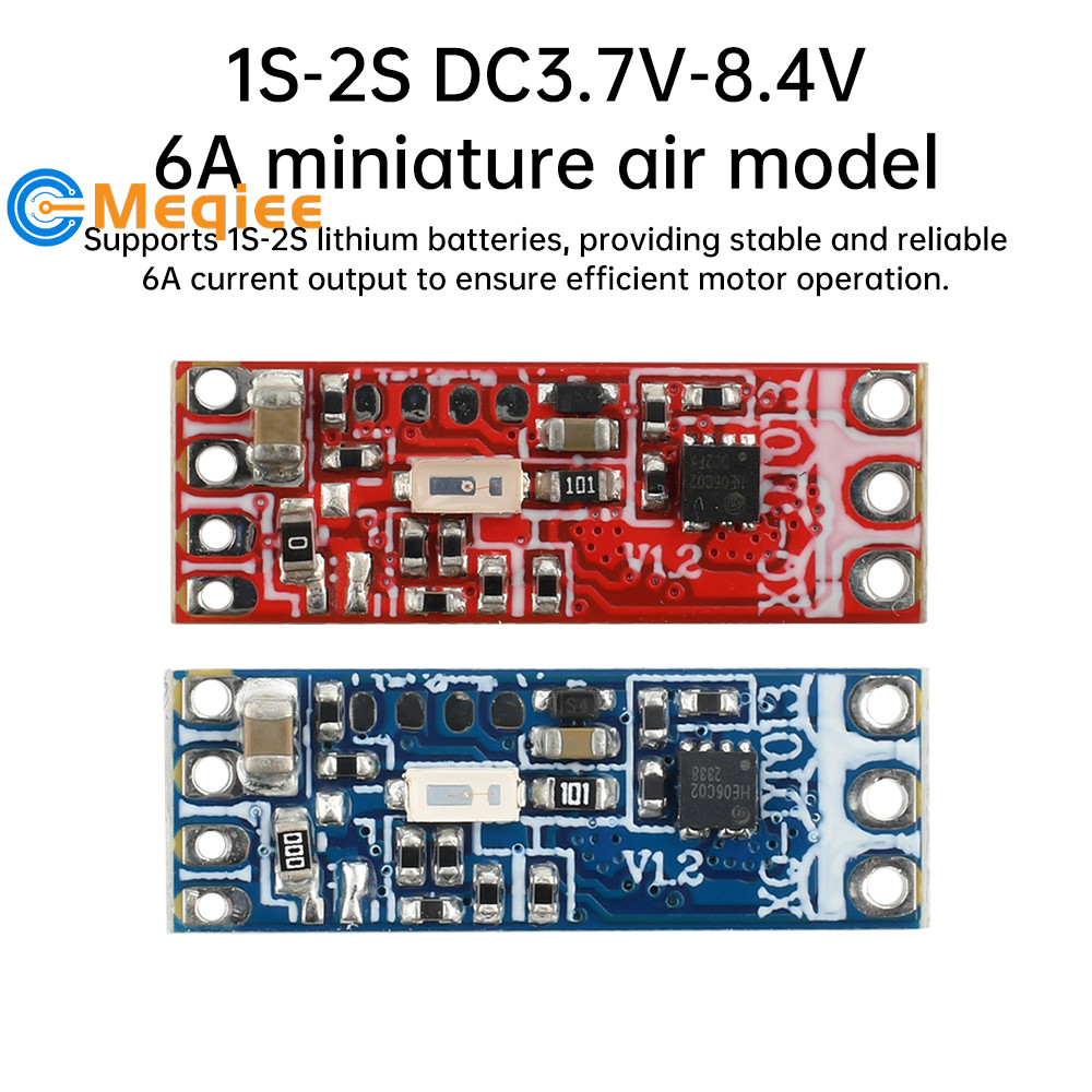 1s-2s DC3.7V-8.4V 6A Miniature Aeromodelling Brushless ESC มอเตอร์ไร้แปรงควบคุมความเร็ว Driver Board