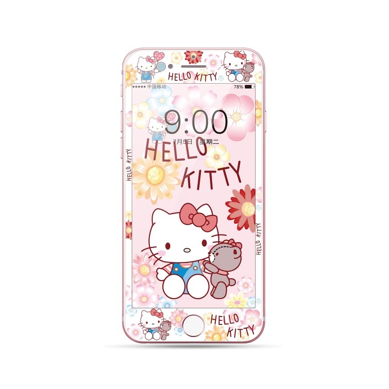 การ์ตูนคลุมทั้งหมดกระจกนิรภัยป้องกันหน้าจอสําหรับ iPhone iphone6 6s iphone7 iphone8 plus iPhone 4 4s 5 5s se 6 7 8 i6 i7 i8 se2 4.7 5.5 นิ้ว ราคา ถูกที่สุด ดีลบีเคเค แกลเลอรีภาพที่ 2
