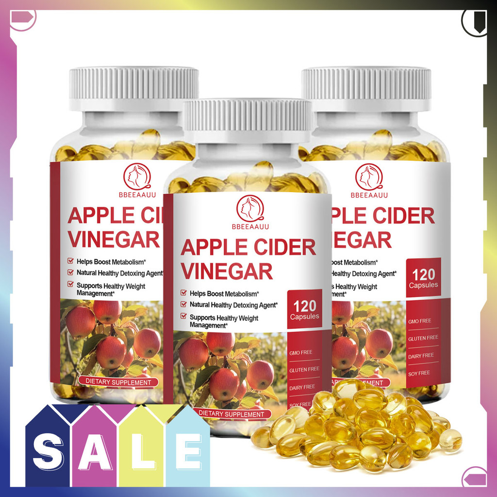 BBEEAAUU Apple Cider Vinegar Capsule Natural Healthy Detoxifier Health Support สารล้างพิษจากธรรมชาติเพื่อสุขภาพ