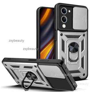 สําหรับ Vivo Y04 Y04S Y29S 5G 4G 2025 เคสโทรศัพท์เกราะกันกระแทกแหวนแม่เหล็กผู้ถือปลอกสําหรับ VivoY04 VivoY29S VivoY04S Push ดึงกล้องป้องกันปกหลัง
