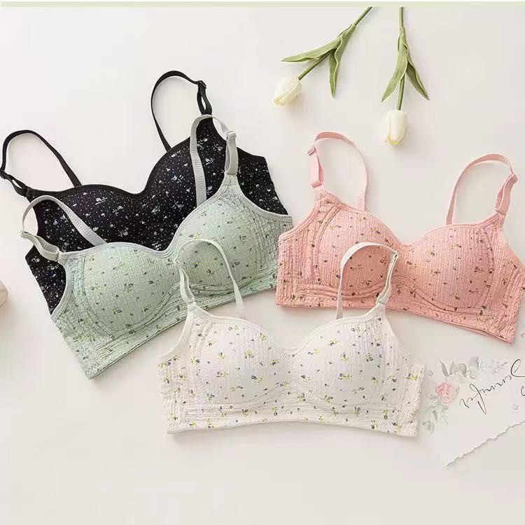 ดูผอมเพรียว รวมไร้ร่องรอย ได้หน้าอกสวยด้วยเสื้อชั้นในหลังสวยไร้ห่วงเหล็ก  สวมใส่สบาย สําหรับผู้หญิง รุ่น