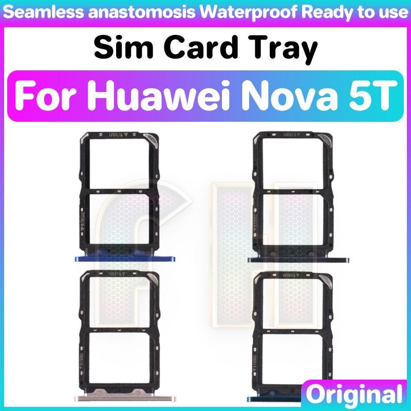 ถาดซิมสําหรับ Huawei Nova 5T ที่วางสล็อตถาดซิมการ์ด