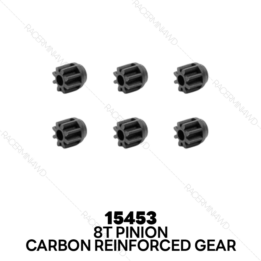 TAMIYA 15453 Carbon Reinforced 8T Pinion Gear (6pcs.)