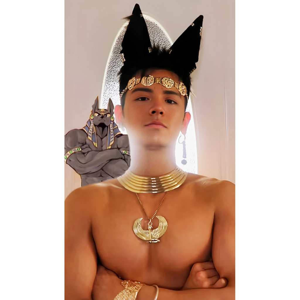 BD669 ชุดคาดผมอียิปต์ ลาย Anubis ชุดคอสเพลย์ชาย แอคเซสซอรี่ปาร์ตี้เซ็กซี่