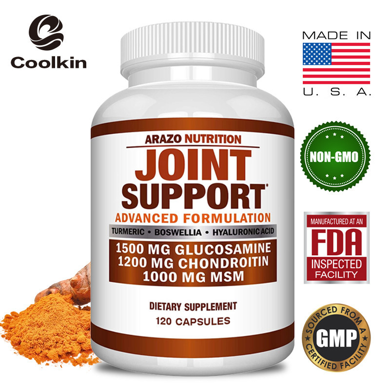 การบรรเทาอาการข้อต่อที่มีประสิทธิภาพ Glucosamine Chondroitin MSM Boswellia Turmeric - สนับสนุนสุขภาพข้อต่อ