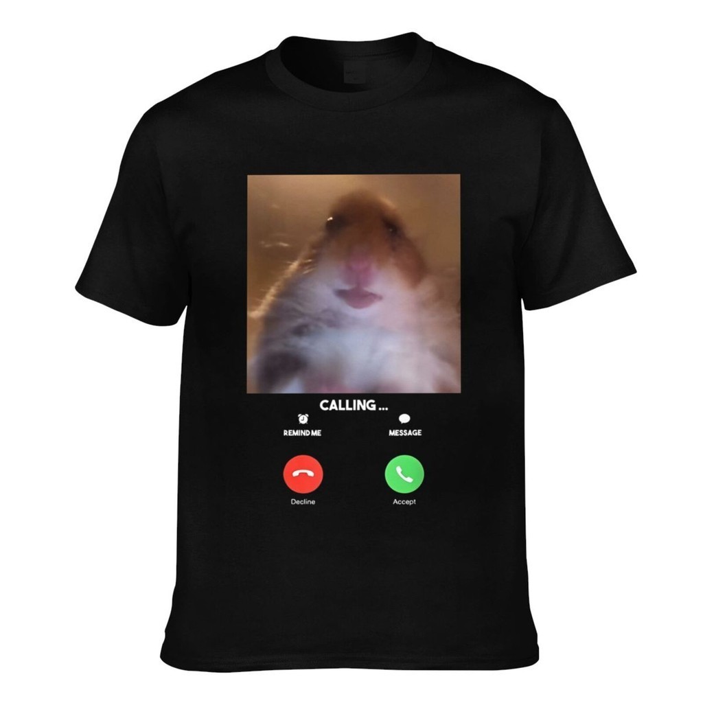 Dank Meme Hamster Staring Front Camera เสื้อยืดปรับแต่งยอดนิยม Man