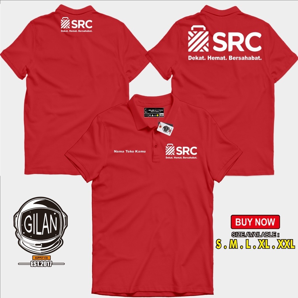 เสื้อยืดคอปก SRC SAMPOERNA RETAIL COMMUNITY เสื้อยืดคอปก สามารถใช้ชื่อร้านของเสื้อยืดคอปกมืออาชีพ - 