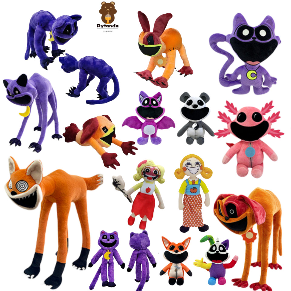 ✨HOT in Stock✨Smiling Critters Plush Toy Dogday Catnap Plushie Dogday ตุ๊กตา Miss Delight ตุ๊กตา Horror Big Mouth แมวสีม่วง Nap ตุ๊กตา Helldog ยัดไส้ของเล่น