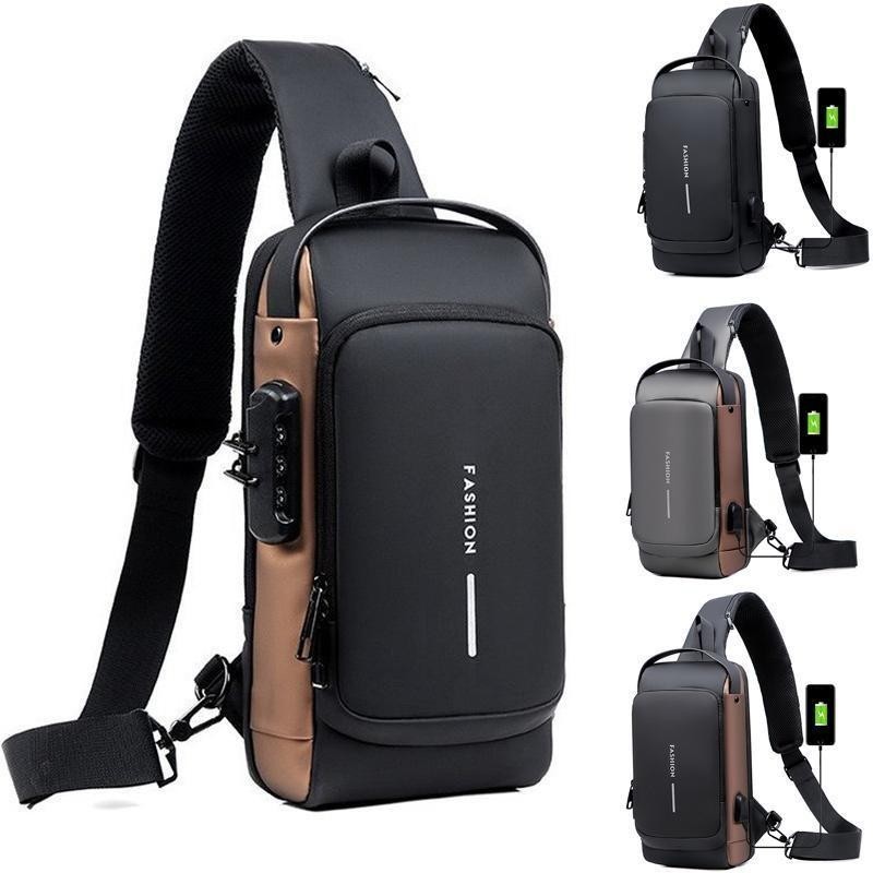 กระเป๋าสะพายข้างและกระเป๋าสะพายไหล่สําหรับผู้ชาย<LK4.17>