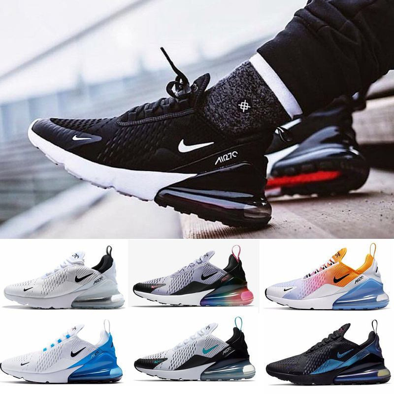 Nike air Max 270 ใหม่ รองเท้าผ้าใบลําลอง เหมาะกับการวิ่ง เล่นกีฬา สําหรับผู้ชาย