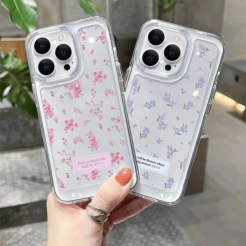 เคสโทรศัพท์มือถือนิ่ม แบบใส ลายดอกไม้น่ารัก สําหรับ Xiaomi Redmi Note 11 12 13 Pro Plus 5G Turbo 12S 11 11S 10 10S 9S Pro Redmi 12 13C 10C 12C ราคา ถูกที่สุด ดีลบีเคเค แกลเลอรีภาพที่ 7