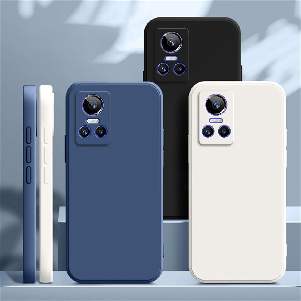 RealmeV50 RealmeV25 V 50 50s 30 30t 25 23i 23 20 สแควร์ซิลิโคนเหลว Soft TPU เคสโทรศัพท์สําหรับ Realm