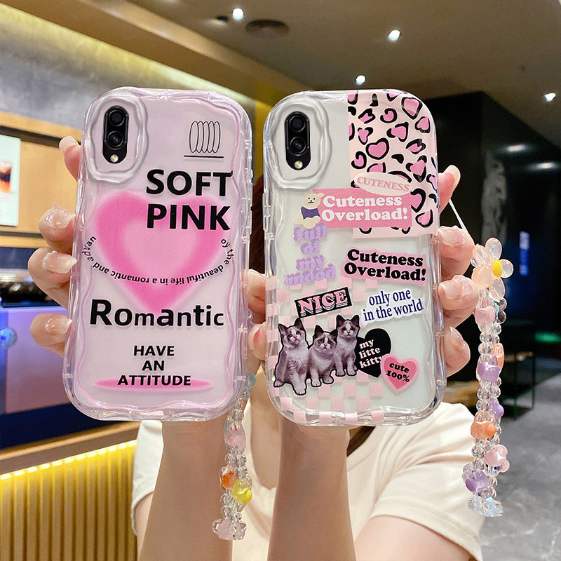 เคสโทรศัพท์ ซิลิโคนนิ่ม กันกระแทก พร้อมเชือกคล้อง สําหรับ เคส Samsung A10 M10 TY2