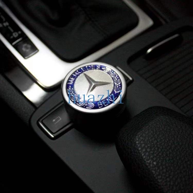 Mercedes-benz Brabus AMG สติกเกอร์ปุ่มคอนโซลกลาง ตกแต่งภายในรถยนต์ ลายโลโก้สัญลักษณ์ 29 มม. 39 มม. 52 มม.