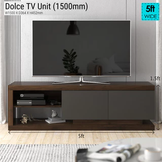 Tomato Home ชั้นวางทีวี 65นิ้ว Dolce กว้าง150ซม | ชั้นวางทีวีมินิมอล | คุ้มเกินราคา | คุณภาพส่งออก