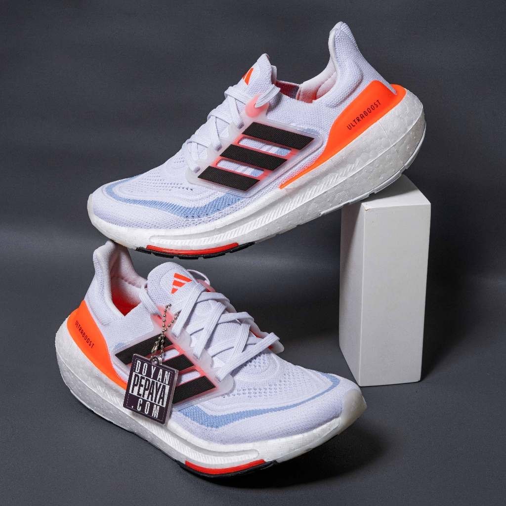 Adidas Ultra boost 23 Light HQ6351-White/Black/Red Fashion Casual Sports Shoes Running Shoes