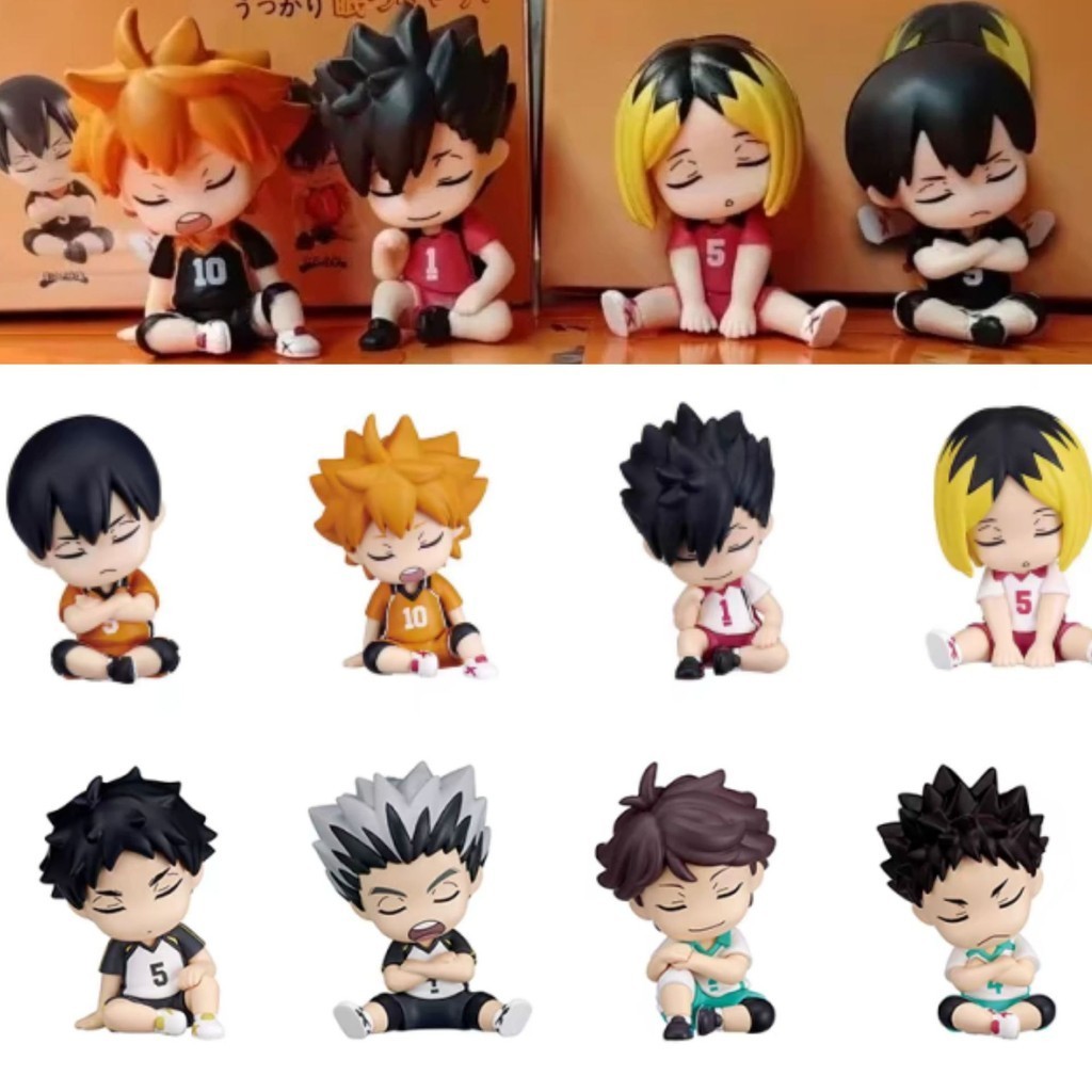 ฟิกเกอร์ Haikyuu!! ฟิกเกอร์ PVC รูปการ์ตูน Shoyo Hinata Tobio Kageyama Kozume Kenma Q Version