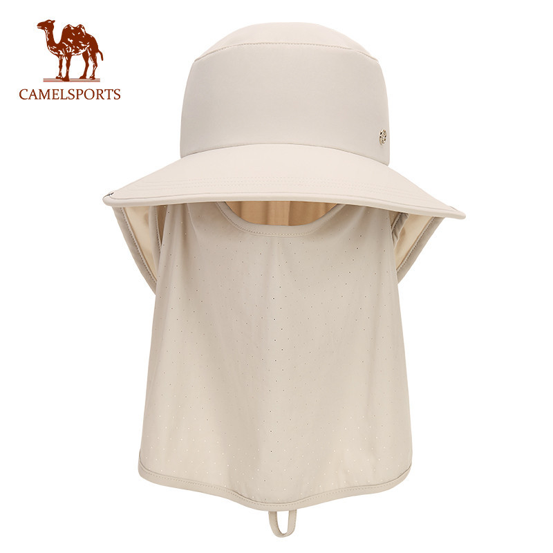 CAMEL SPORTS หมวกบังแดด ป้องกันรังสียูวี แบบเต็มใบหน้า สไตล์ชาวประมง สําหรับผู้หญิง