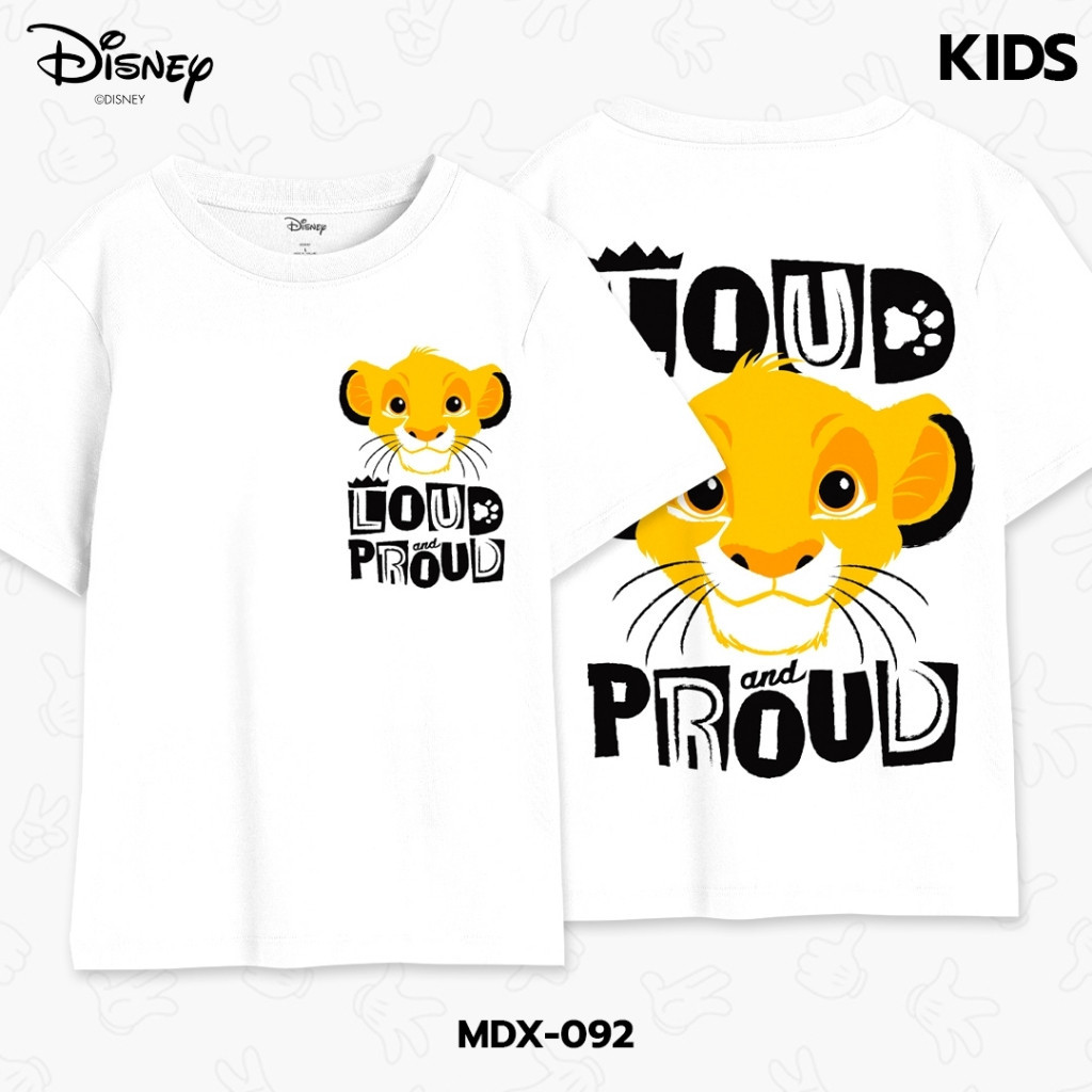 เสื้อยืดการ์ตูนสำหรับเด็ก "เดอะ ไลอ้อนคิง" ลิขสิทธ์แท้ DISNEY (MDX-092)S-5XL
