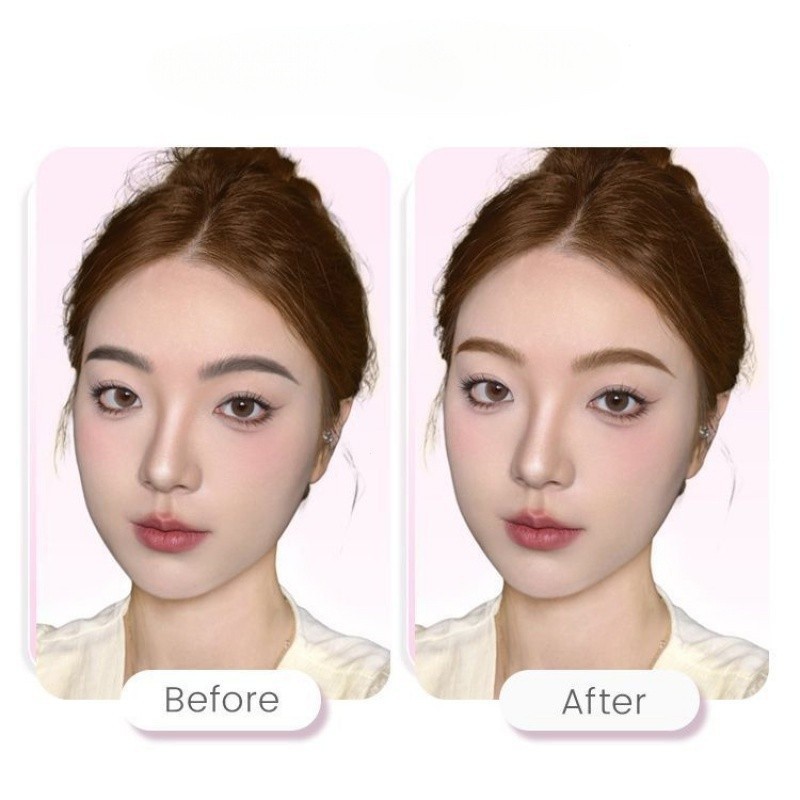 Neiyou คิ้วย้อมสีครีมกันน้ําติดทนนานและไม่ทําให้คิ้วป่าสีน้ําตาลอ่อนจัดแต่งทรงผมเจลครีมย้อมคิ้วไม่รอยเปื้อนและไม่มี Caking - รูปที่ 4