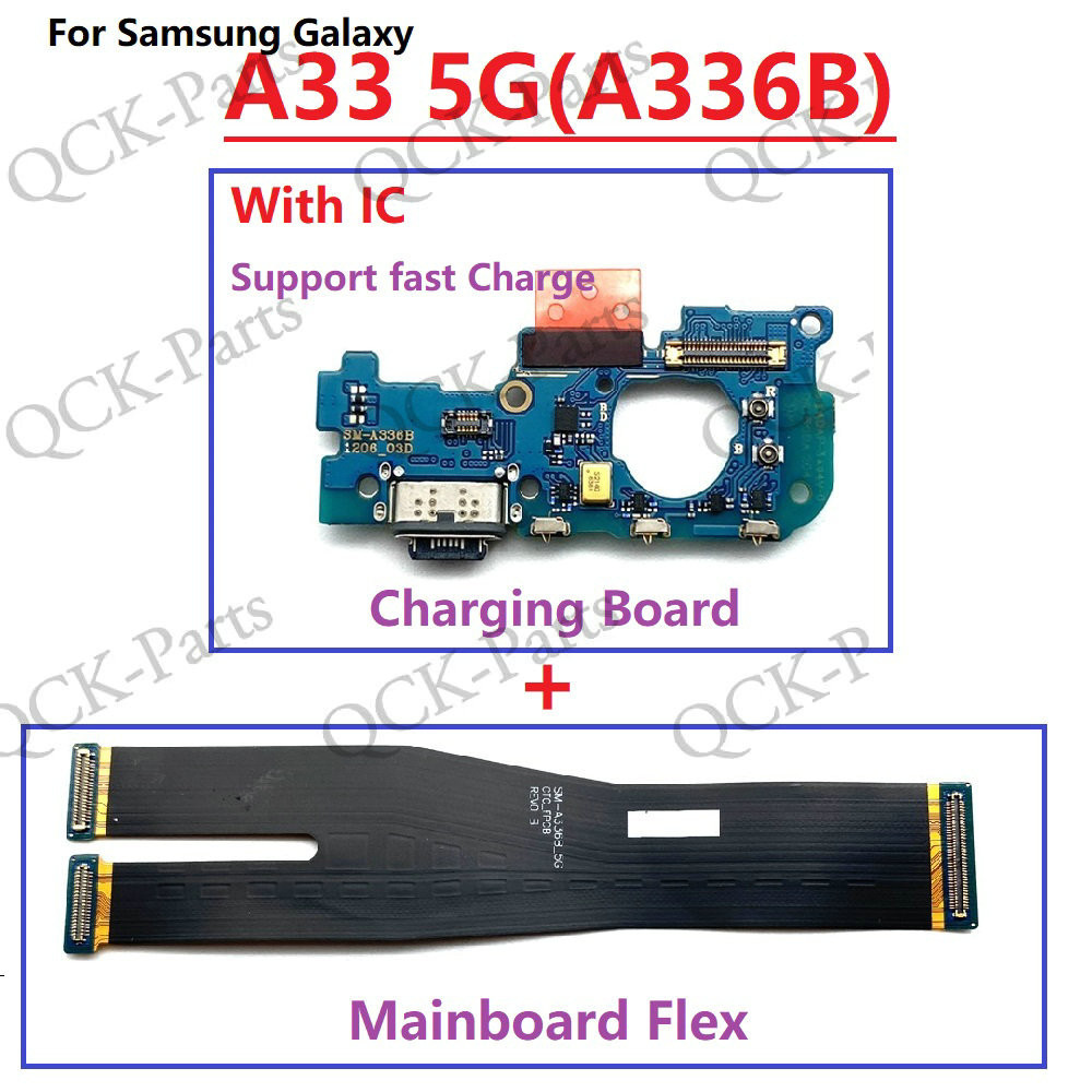 F8jv & สําหรับ Samsung Galaxy A33 5G (A336B) Charger USB ชาร์จ Dock พอร์ตเชื่อมต่อเมนบอร์ดหลัก Flex 