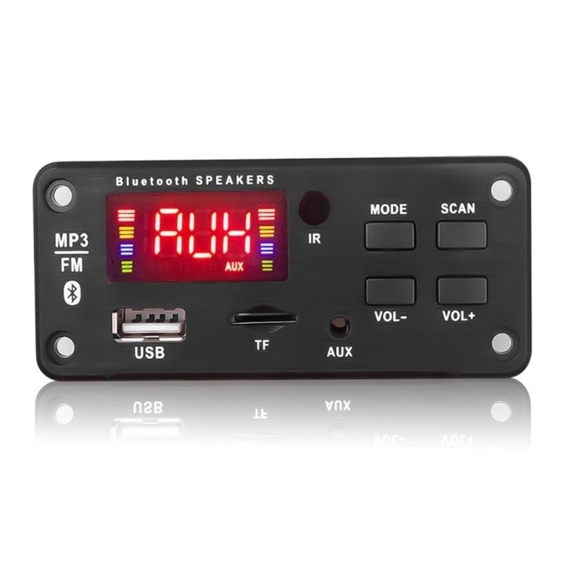 หน ้ าจอขนาดใหญ ่ Amplifier 12V MP3 WMA ไร ้ สายบลูทูธ 5.0 ถอดรหัส Audio Board โมดูล USB FM TF วิทยุ AUX อินพุตสําหรับรถยนต ์