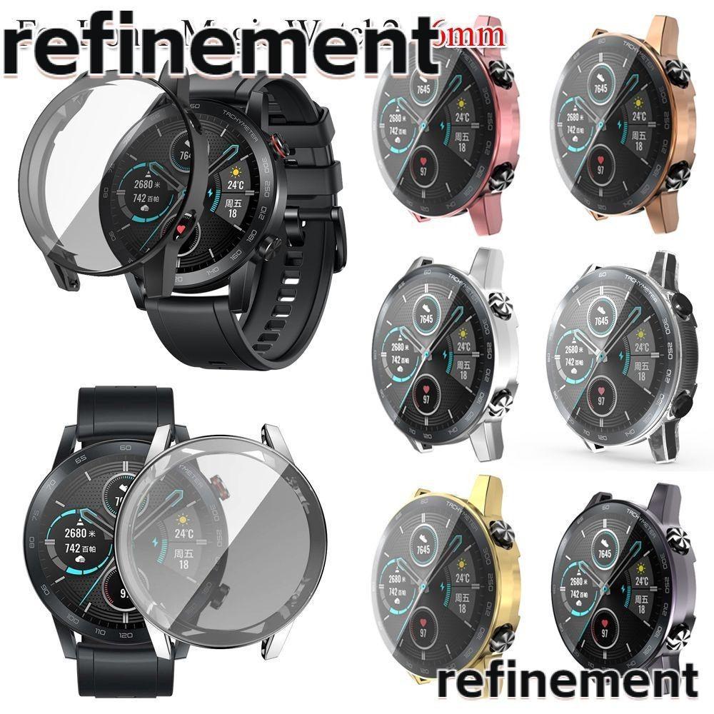 Refinement TPU Watch Slim Smart Watch อุปกรณ ์ เสริมเปลือกป ้ องกัน 360 ฝาครอบสําหรับ Honor Magic Watch 2 46 มม