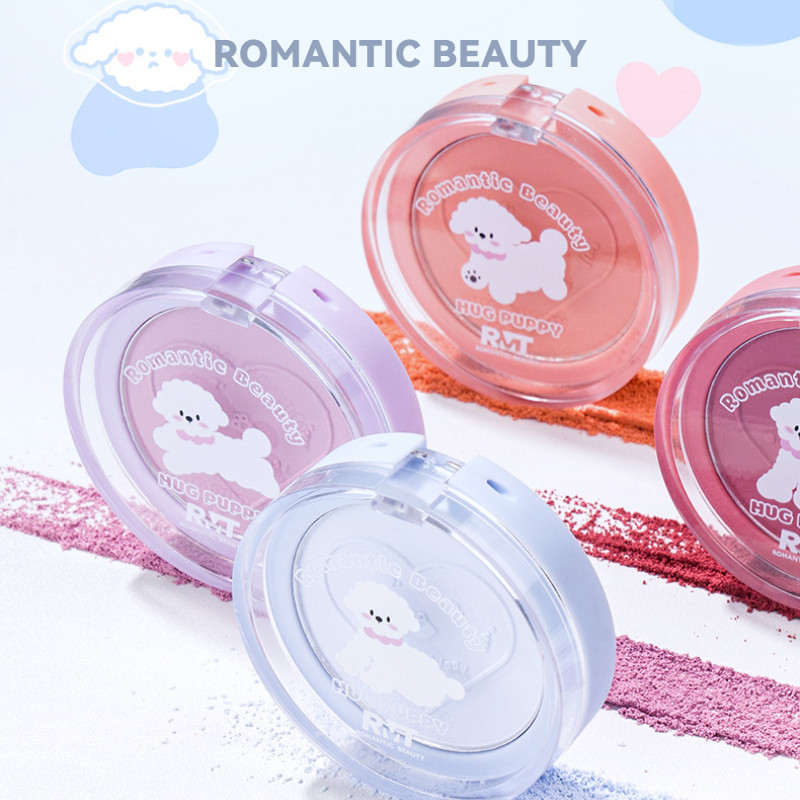 ROMANTIC BEAUTY บลัชออน พาเลทท์บลัชออน บิชอน สีเดียว ไฮไลท์ บลัชออนแต่งหน้าคอนทัวร์