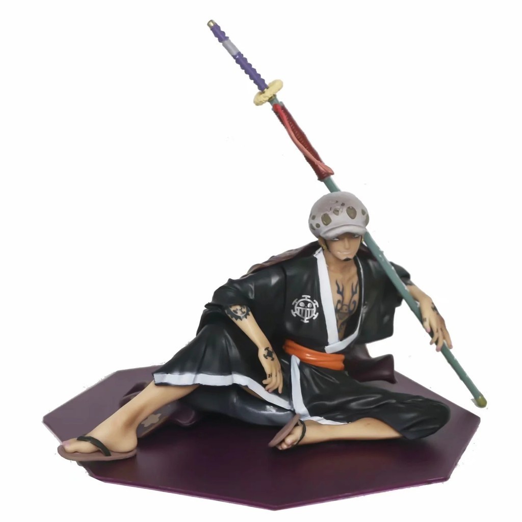 Cviu Cool Play Anime Figure One Piece POP Wano Country Kimono Samurai Suit Seated Posture Boxed Figure