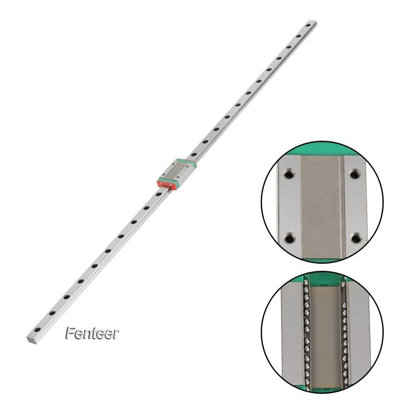 [Fenteer ] Linear Guide Rail Linear Motion Slide Rail Mgn12 ทนทาน 600 มม.เปลี ่ ยนพร ้ อม Carriage Slider Block, สําหรับอุปกรณ ์ อัตโนมัติ