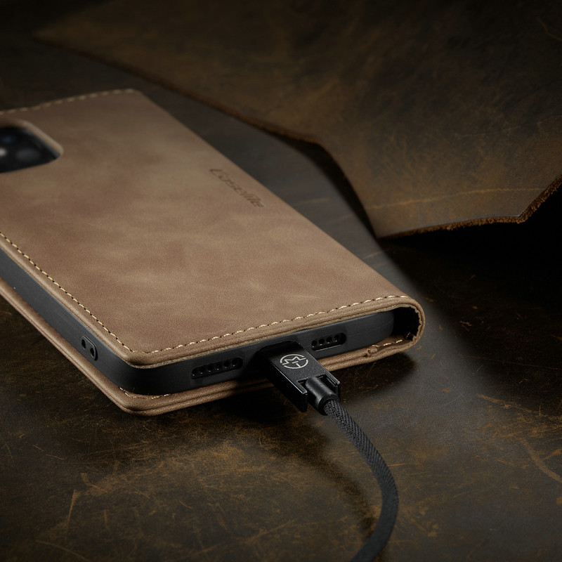 Casemeสําหรับiphone XRกรณี11 12 13 Mini Xs 6 6s 7 8 Plus SE2020 Retroหนังแม ่ เหล ็ กหนังสือโทรศัพท ์ กระเป ๋ าสตางค ์ FlipสําหรับIPhone XRกรณี ราคา ถูกที่สุด ดีลบีเคเค แกลเลอรีภาพที่ 5