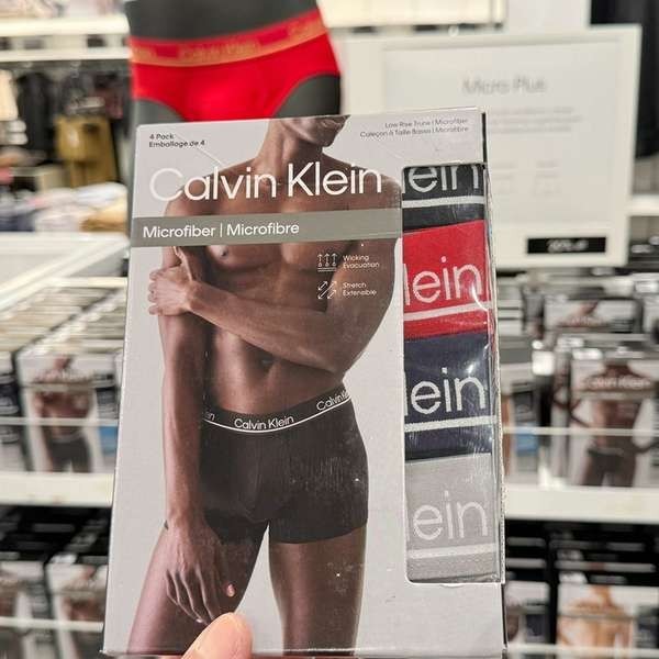 กางเกงใน ck กางเกงใน กางเกงบ็อกเซอร์ทรงเตี้ยสําหรับผู้ชาย CK Calvin Klein 4 NP2446