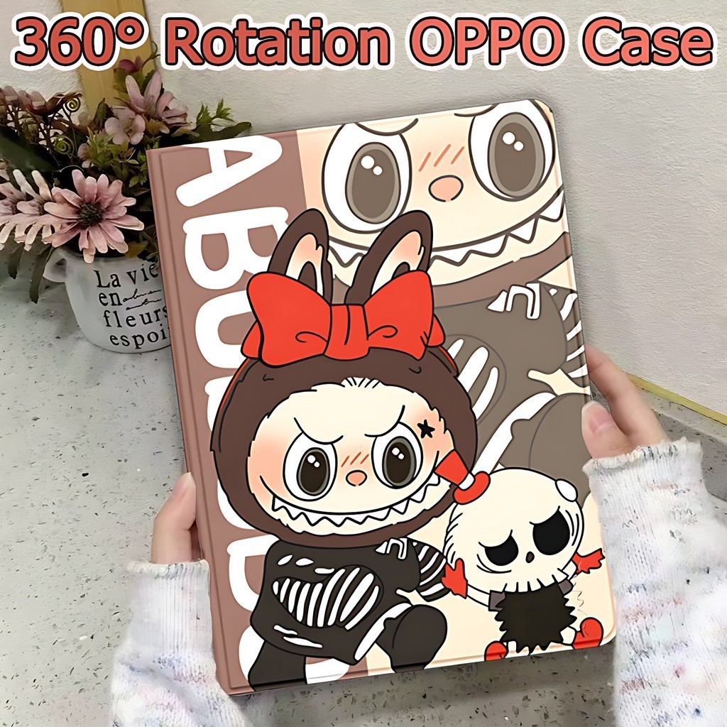 เคสฝาพับ เคส OPPO Pad neo 11.4 OPPO Pad Air2 11.4 มีช่องใส่ปากกา เคสหนัง เคสกันกระแทก Smart Case-360°rotation