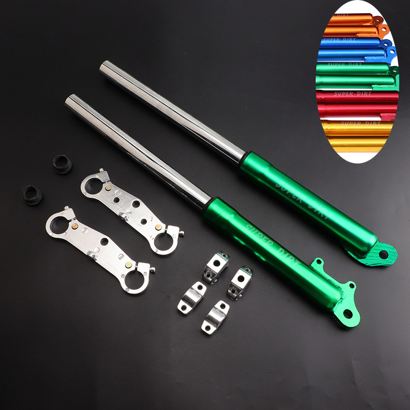 ด้านหน้า Forks Shock Spring Suspension For Mini Pocket เด็กจักรยานมอเตอร์ไซด์ 47cc 49cc FK08 2 จังหวะ Coolster QG-50
