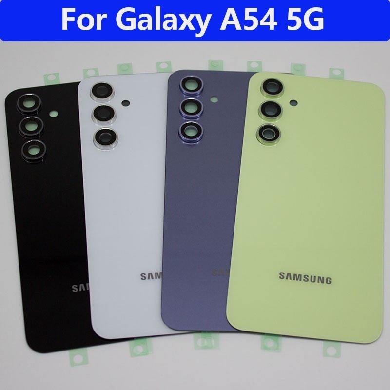 กลับแบตเตอรี ่ ฝาครอบประตูเปลี ่ ยนสําหรับ SAMSUNG Galaxy A54 5G กระจกด ้ านหลังกรณีอะไหล ่